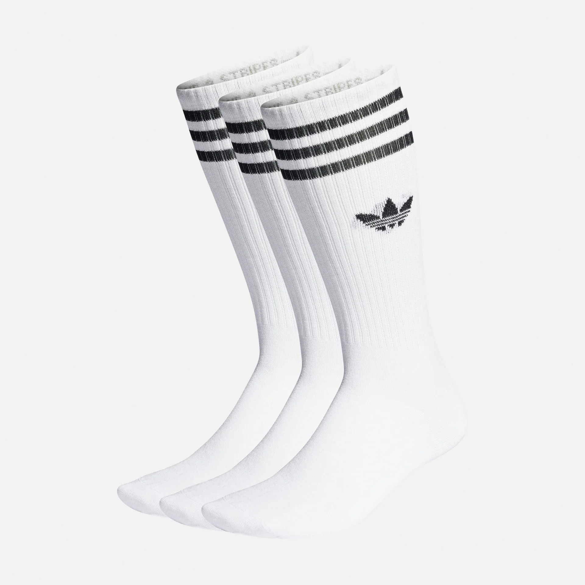 adidas Originals High Crew Socks White Black